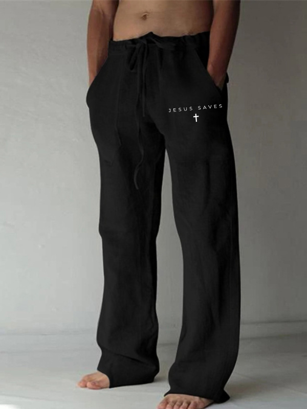 Jesus Saves Christian Beach Pants