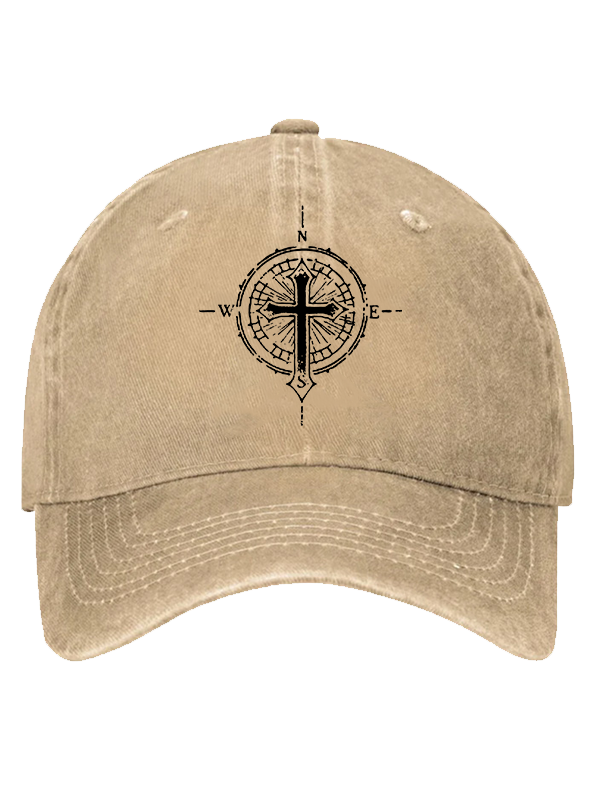 Cross Compass Christian Hat
