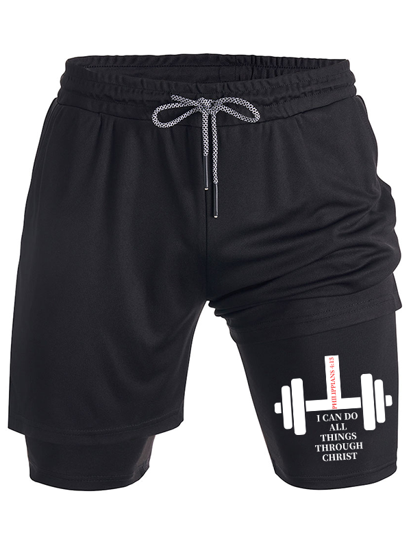 Fitness Philippians 4 : 13 Christian Performance Shorts