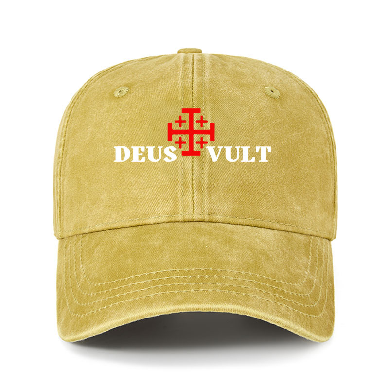 Heritage Washed Cap - Deus Vult