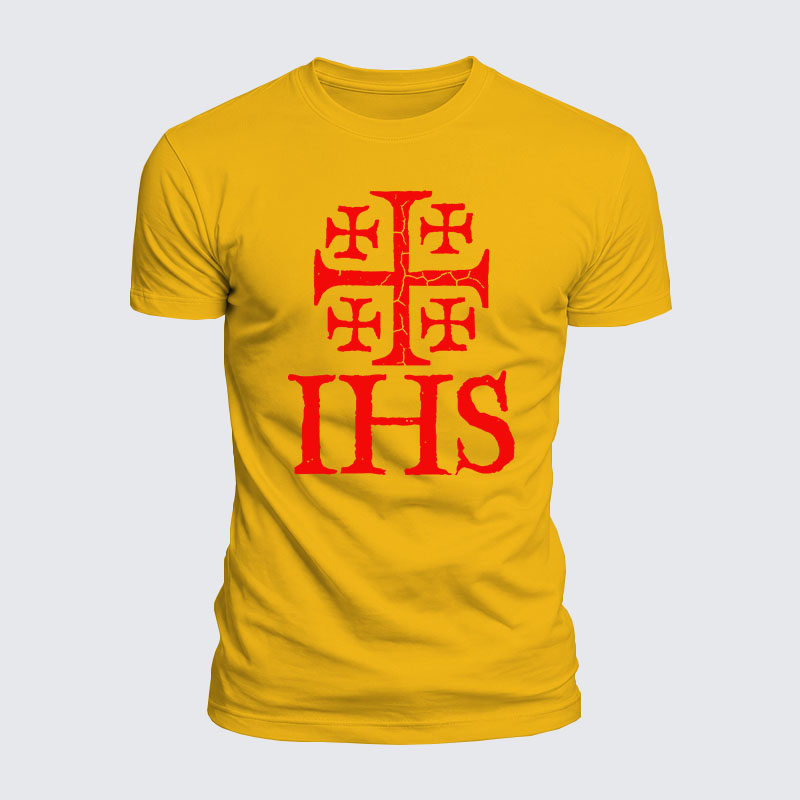 Luxe Mercerized Cotton Tee - Jerusalem Cross