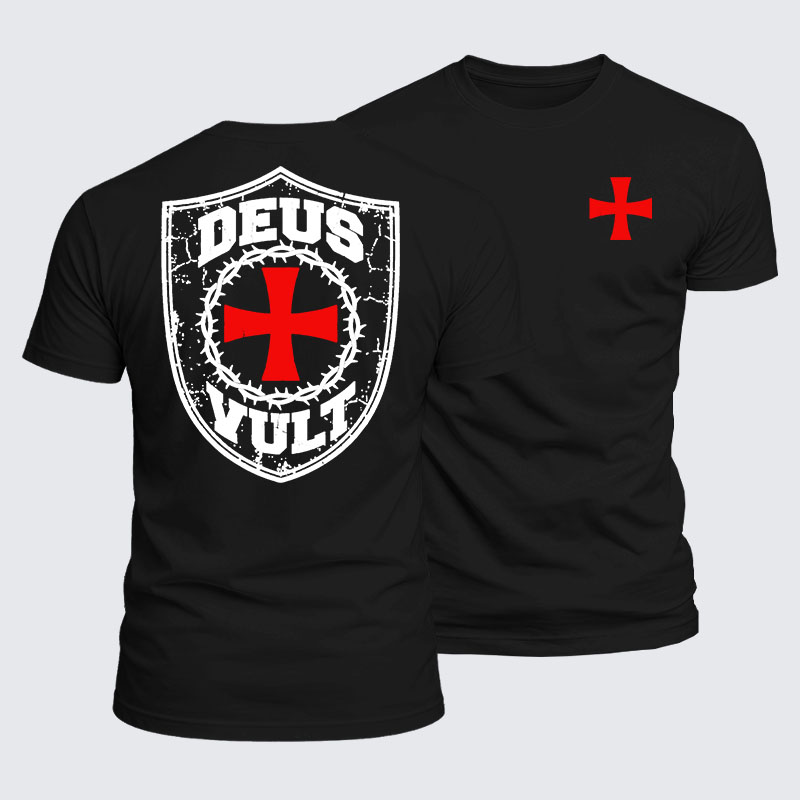 Luxe Mercerized Cotton Tee - Deus Vult