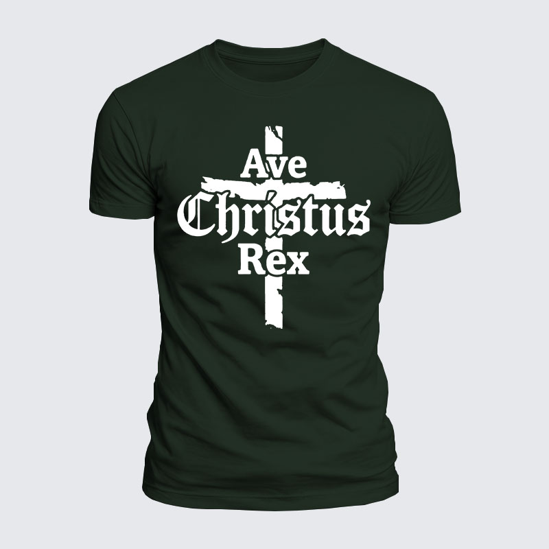 Luxe Mercerized Cotton Tee - Ave Christus Rex