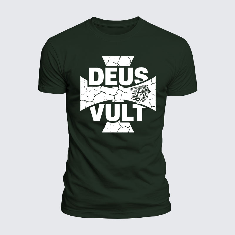 Luxe Mercerized Cotton Tee - Deus Vult