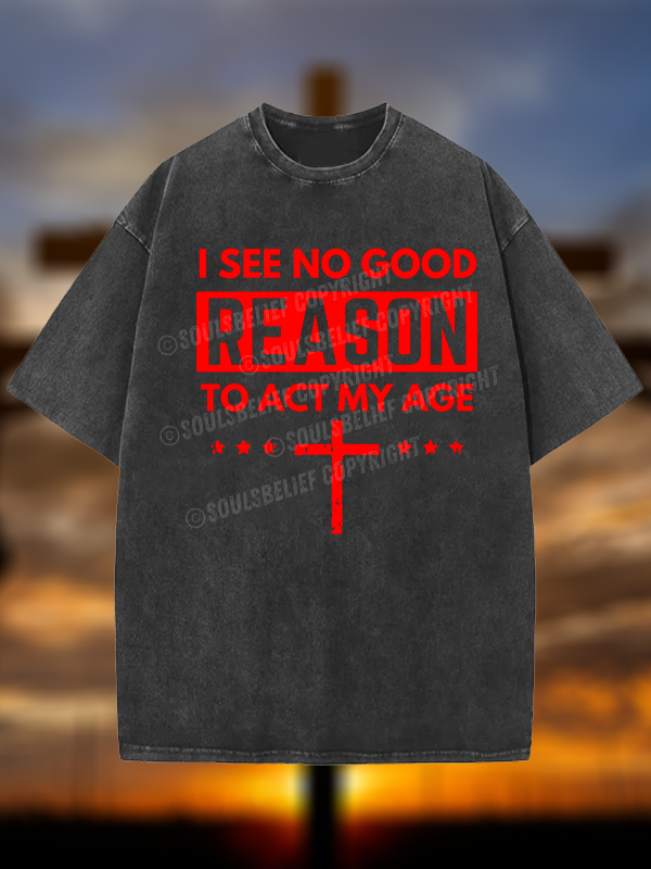 [Copy]World Revolves Around Son of God Jesus God Christian Washed T-Shirt
