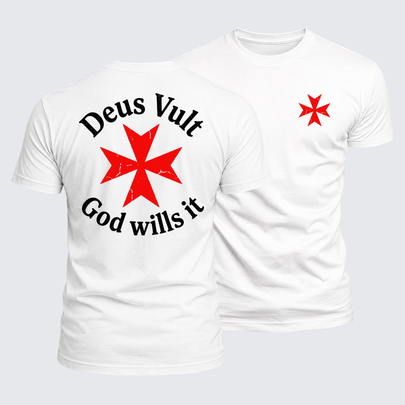 Luxe Mercerized Cotton Tee - Deus Vult 