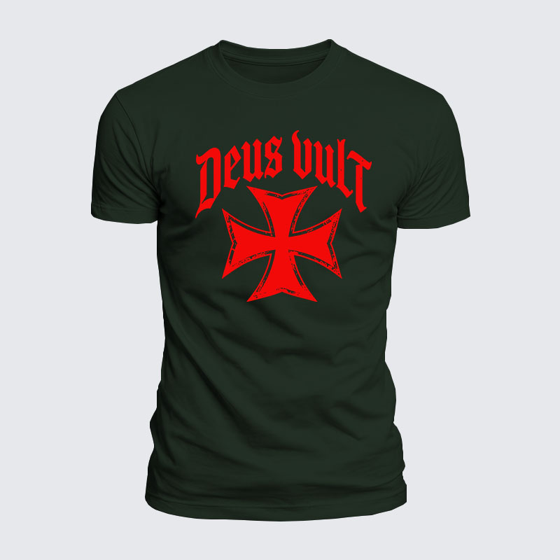 [Copy]Luxe Mercerized Cotton Tee - Deus Vult