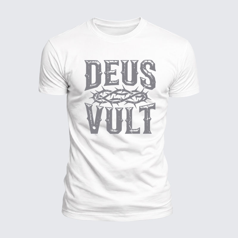 Luxe Mercerized Cotton Tee - Deus Vult