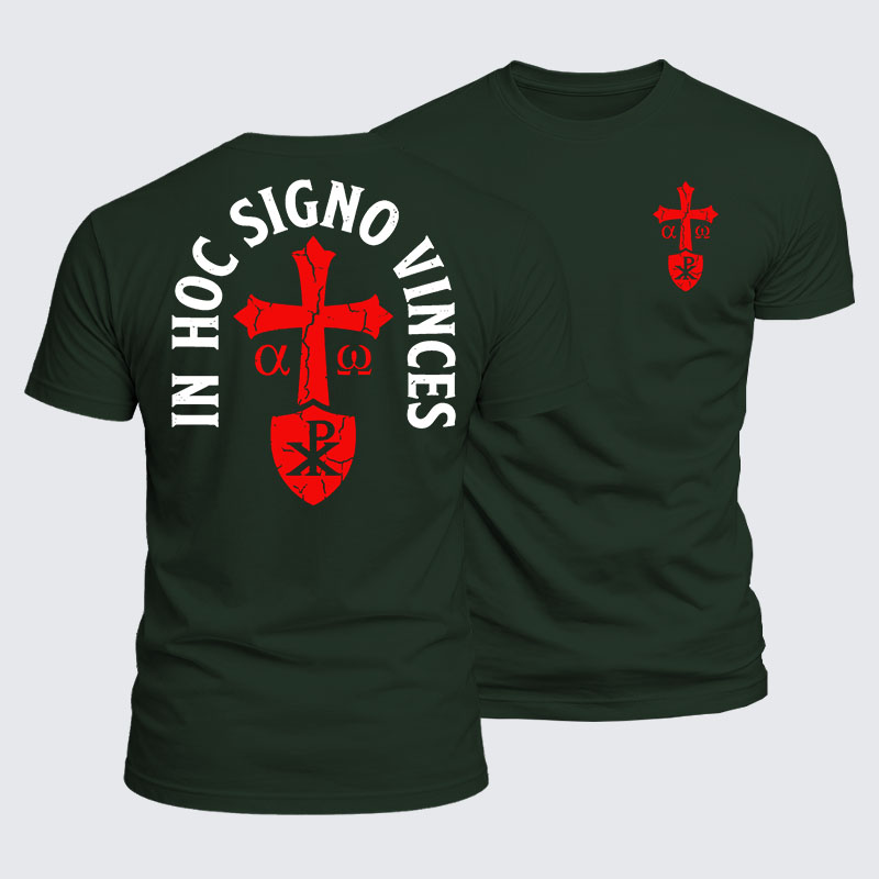 Luxe Mercerized Cotton Tee - In Hoc Signo Vinces 