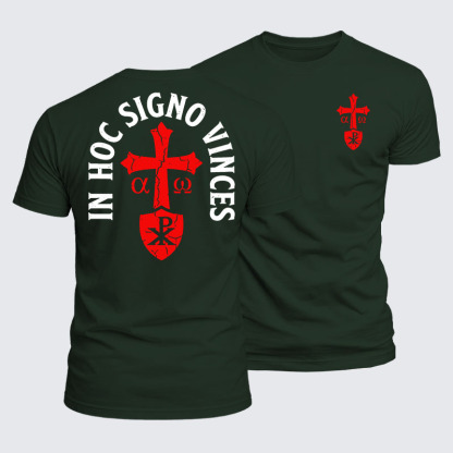 Luxe Mercerized Cotton Tee - In Hoc Signo Vinces 