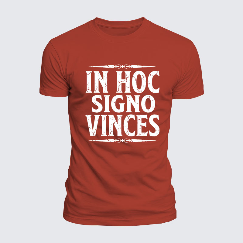 Luxe Mercerized Cotton Tee - In Hoc Signo Vinces 