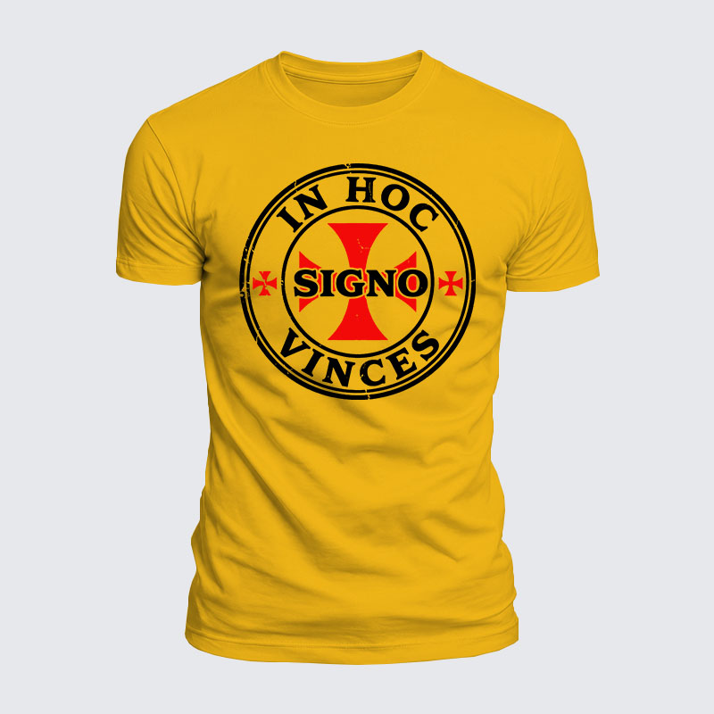 [Copy]Luxe Mercerized Cotton Tee - In Hoc Signo Vinces 