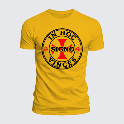 [Copy]Luxe Mercerized Cotton Tee - In Hoc Signo Vinces 