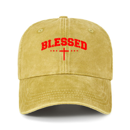 Heritage Washed Cap - Blessed Cross