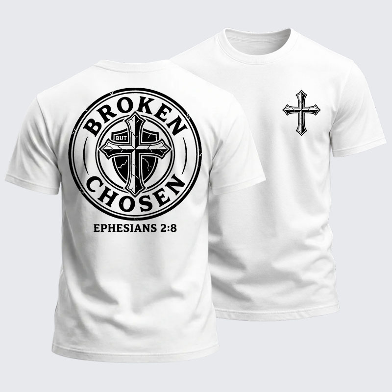 Heavyweight Cotton Tee - Broken But Chosen