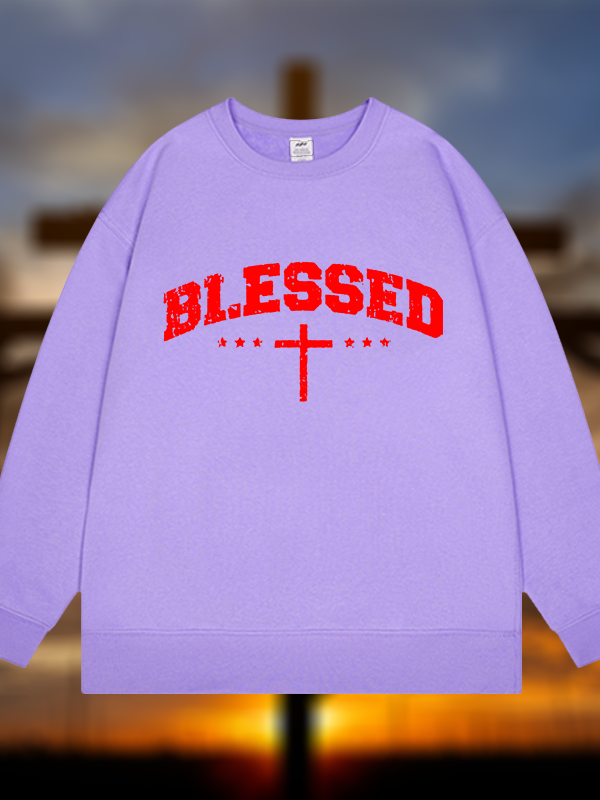 Blessed Cross Jesus God Christian Sweatshirt