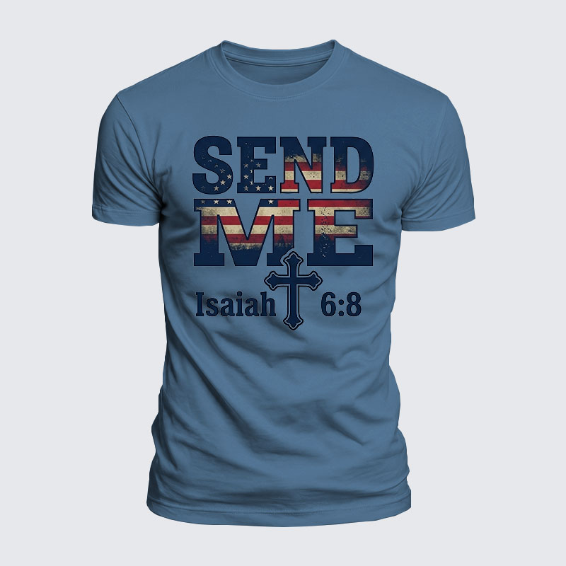 Luxe Mercerized Cotton Tee - Isaiah 6:8 - SEND ME