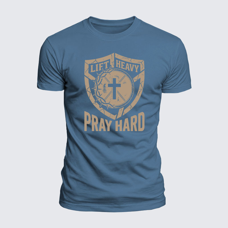 Luxe Mercerized Cotton Tee - Lift Heavy Pray Hard