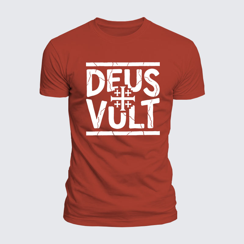 Luxe Mercerized Cotton Tee - Deus Vult 