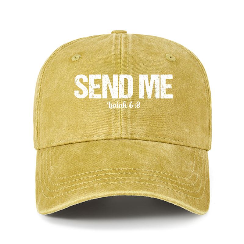Heritage Washed Cap - Isaiah 6:8 - SEND ME
