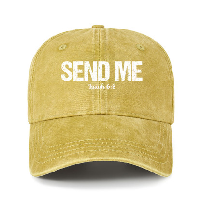 Heritage Washed Cap - Isaiah 6:8 - SEND ME