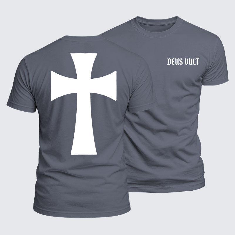 Luxe Mercerized Cotton Tee - Deus Vult