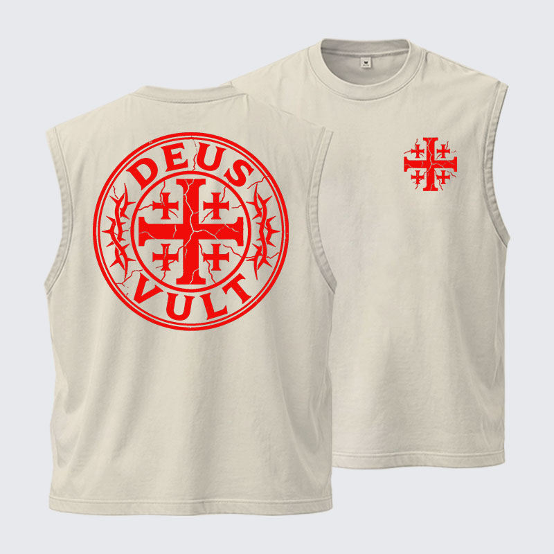 Washed Tank Top - Deus Vult