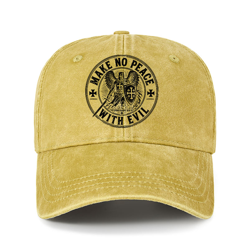 Heritage Washed Cap - Make No Peace With Evil