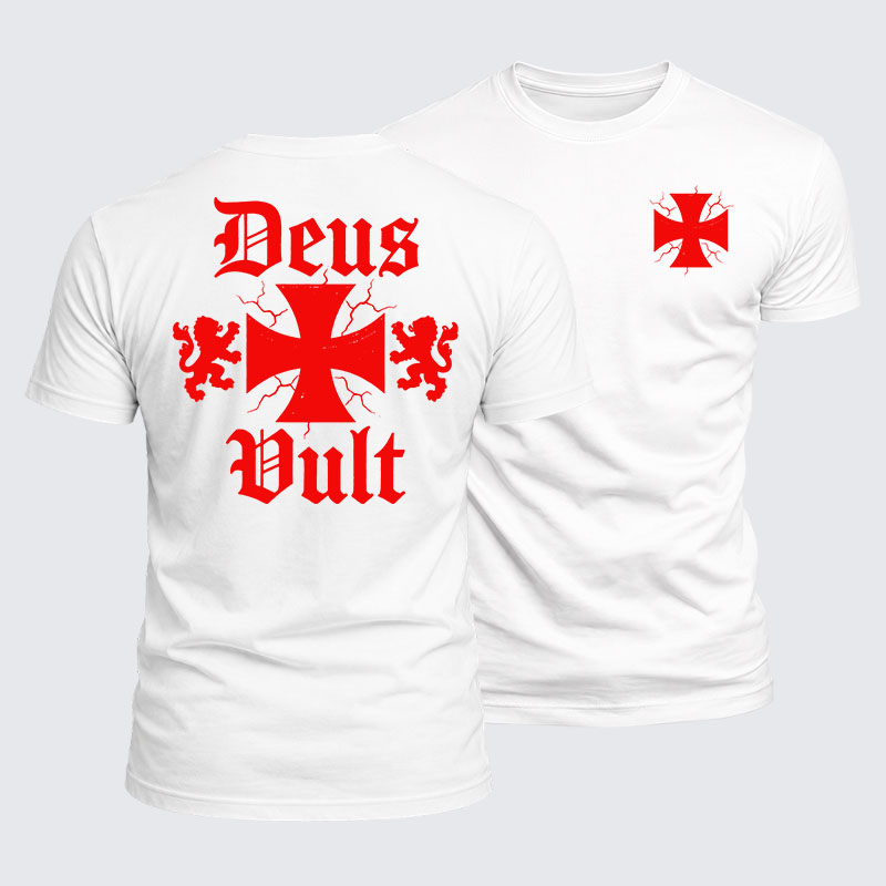 Luxe Mercerized Cotton Tee - Deus Vult