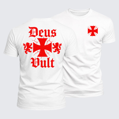 Luxe Mercerized Cotton Tee - Deus Vult