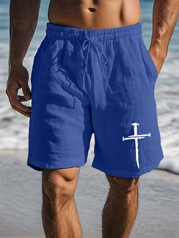 Faith Cross Christian Beach Shorts