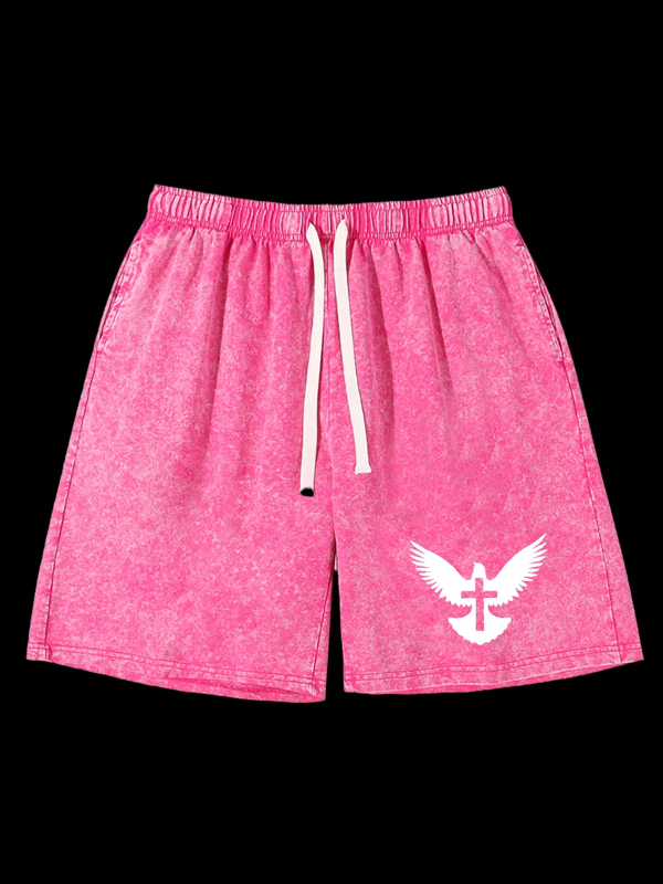 Jesus Is The Way The Truth The Life Jesus God Christian Washed Shorts