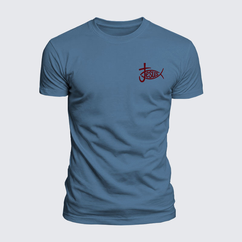 Luxe Mercerized Cotton Tee - Christian Jesus Cross