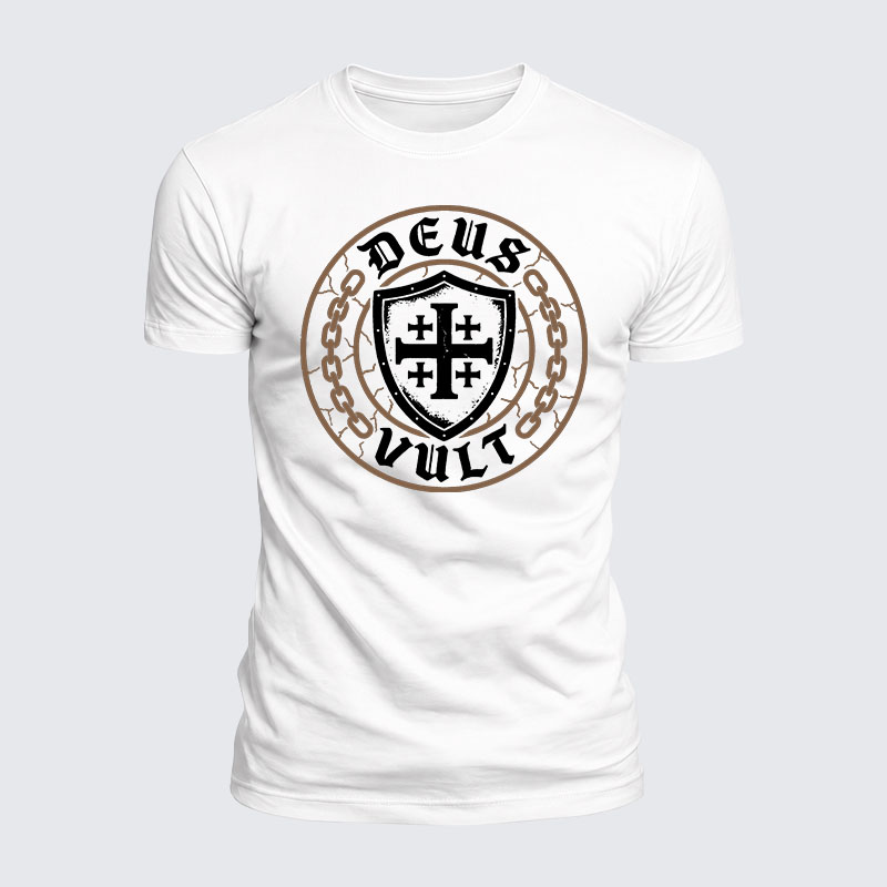 Luxe Mercerized Cotton Tee - Deus Vult 