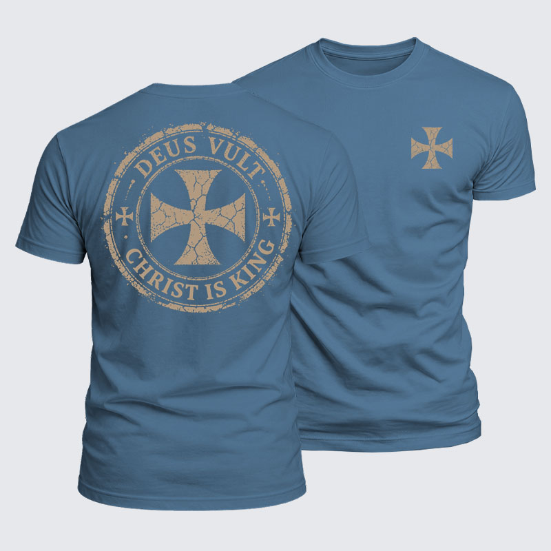 Luxe Mercerized Cotton Tee - Deus Vult Christ Is King