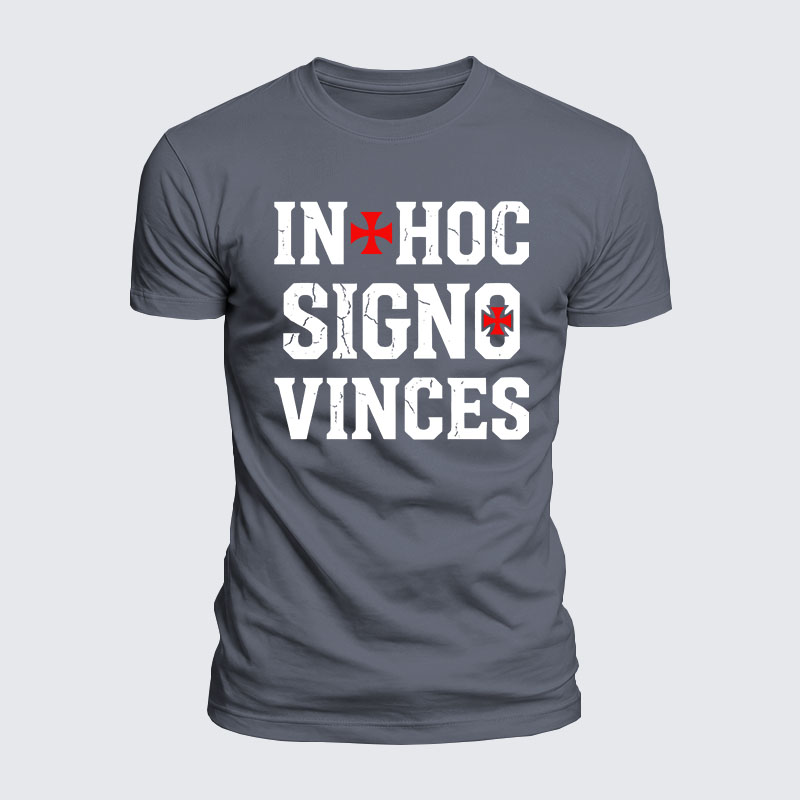 Luxe Mercerized Cotton Tee - In Hoc Signo Vinces 