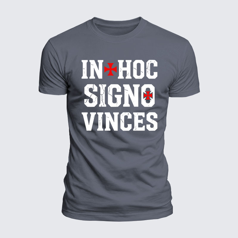 Luxe Mercerized Cotton Tee - In Hoc Signo Vinces 