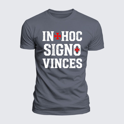 Luxe Mercerized Cotton Tee - In Hoc Signo Vinces 