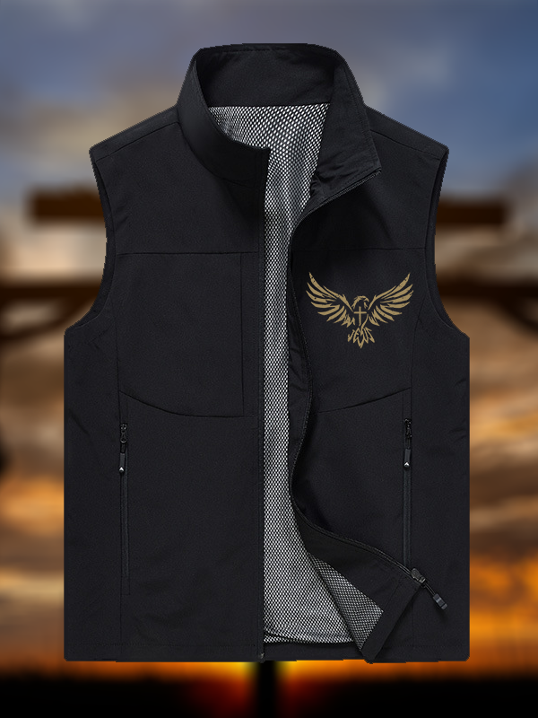 Wings Like Eagles Jesus God Christian Outdoor Quick-dry Vest