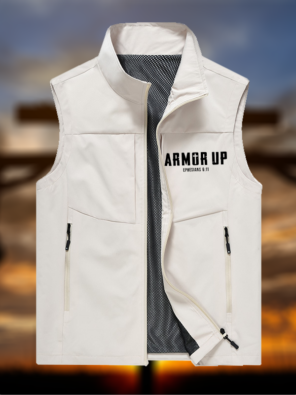 Armor Up Jesus God Christian Outdoor Quick-dry Vest