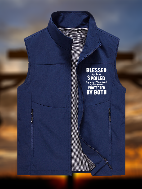 God Bless Jesus God Christian Outdoor Quick-dry Vest