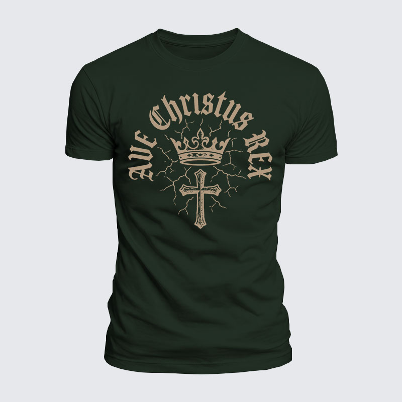 Luxe Mercerized Cotton Tee - Ave Christus Rex