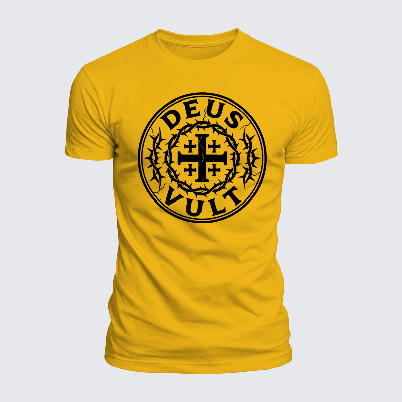 Luxe Mercerized Cotton Tee - Deus Vult 
