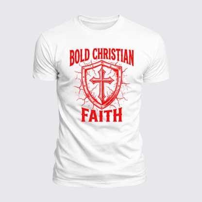 Bold Christian Jesus God Christian  – Luxe Mercerized Interlock Cotton Tee