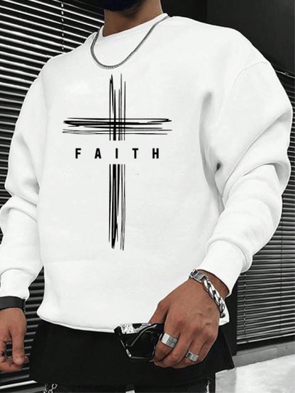 Faith Cross Christian Sweatshirt
