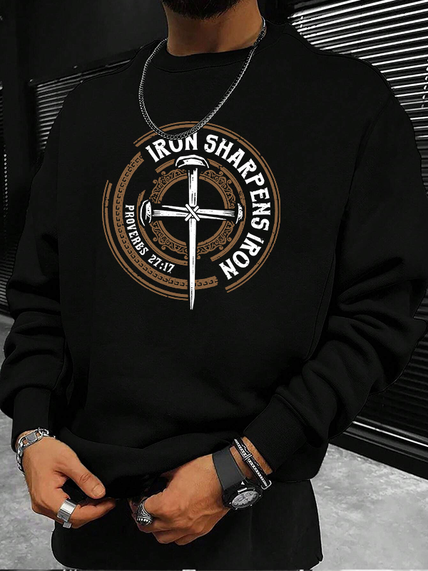 Iron Sharpens Iron - Proverbs 27:17 Christian Sweatshirt
