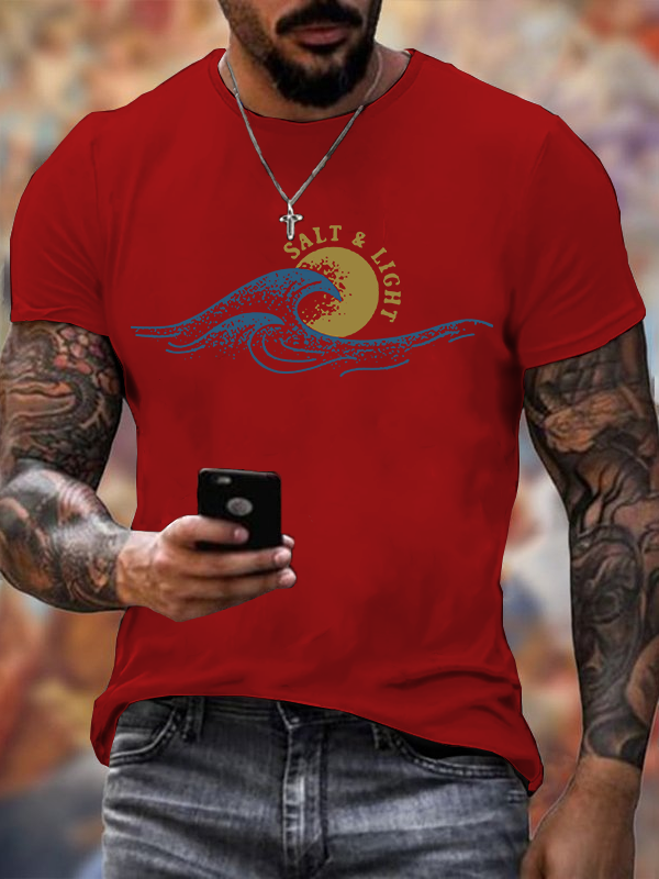 Salt & Light  Jesus God Christian Cotton T-Shirt