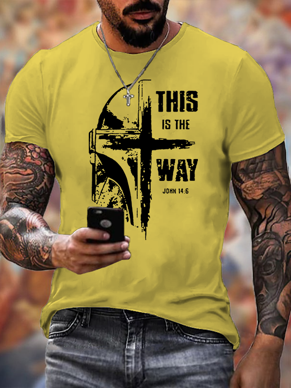 This Is The Way Jesus God Christian Cotton T-Shirt