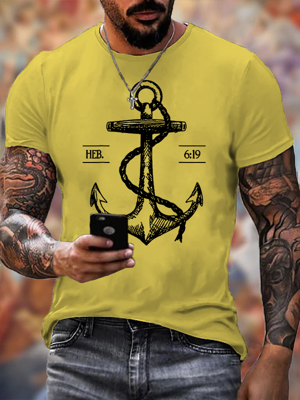 Hebrews 6 ：19  Christian Cotton T-Shirt