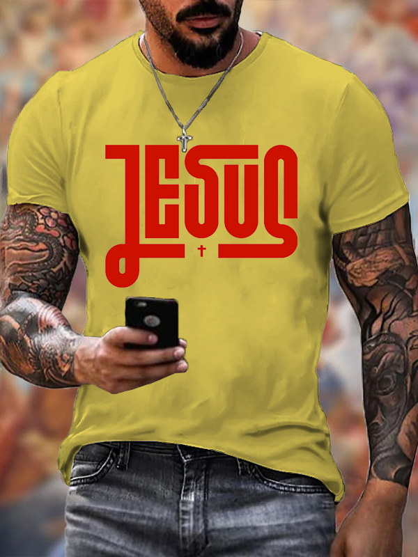 Jesus Cross  Jesus God Christian Cotton T-Shirt